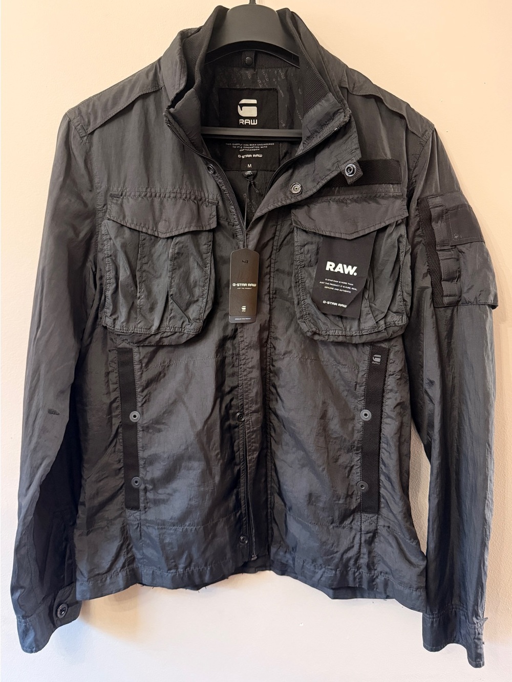 G-Star RAW Men’s Black Military Field Jacket(brand new)